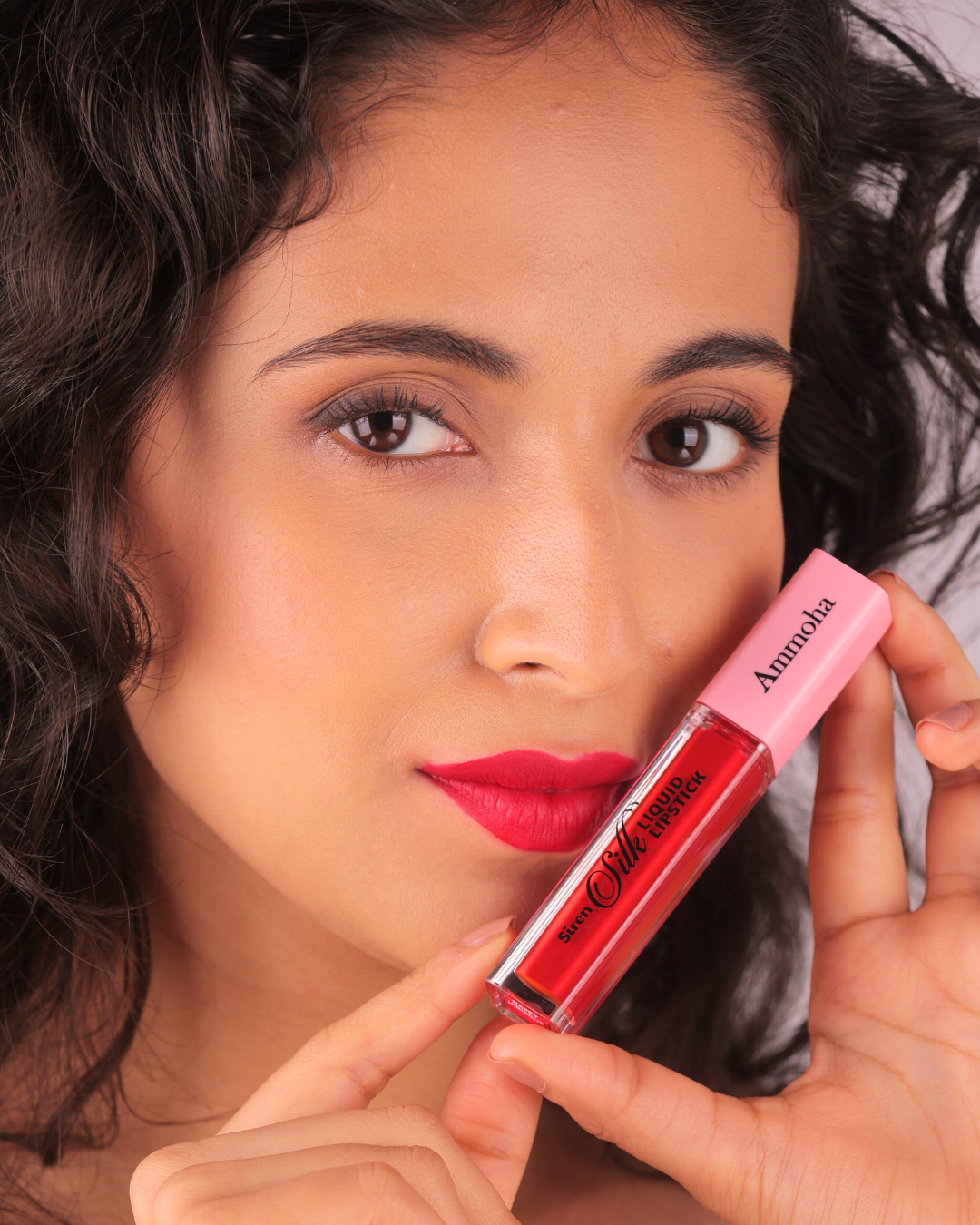 Ammoha Cosmetics Long-Lasting, Matte-Finished Liquid Lipstick (5ml) (Happy Hibiscus)