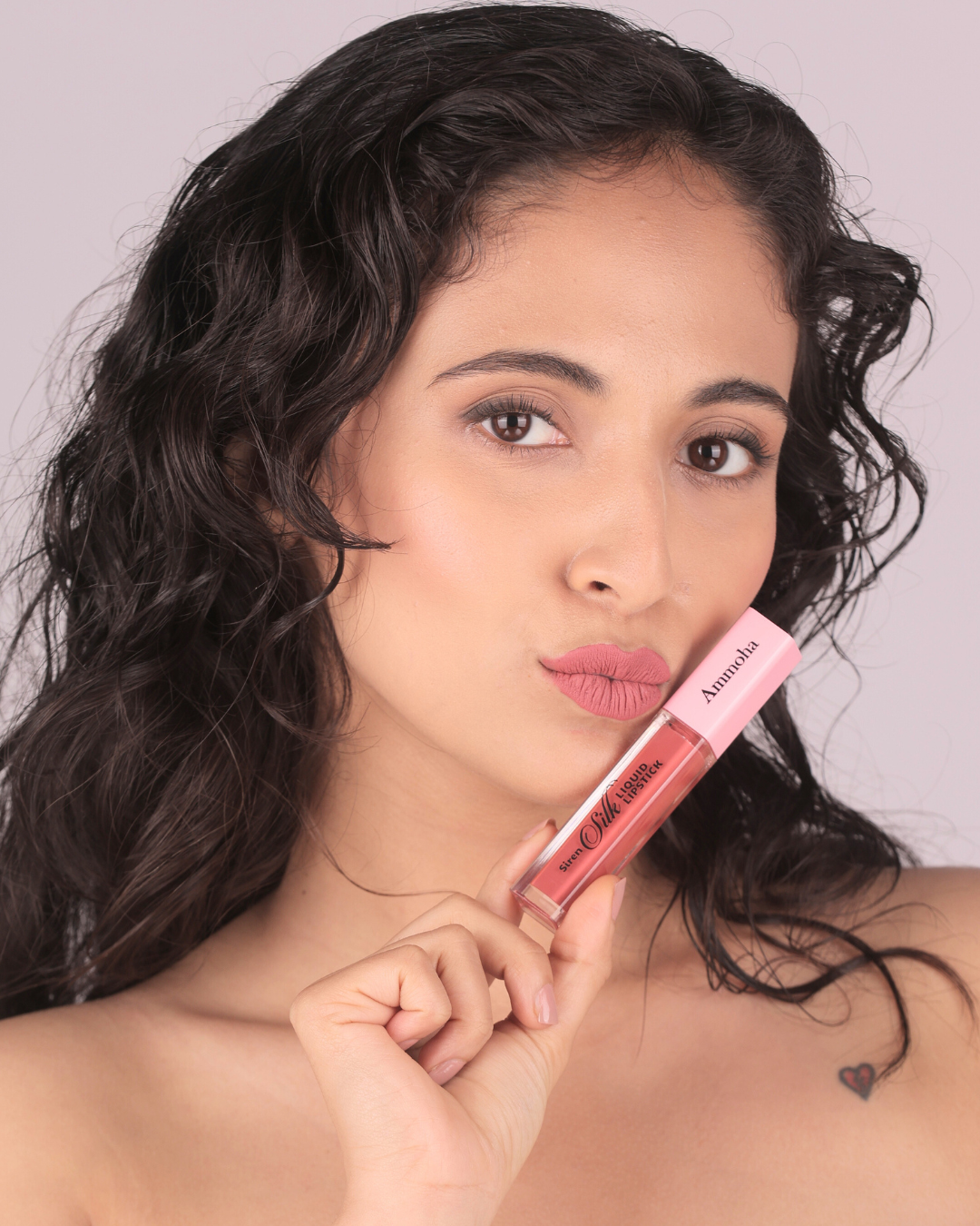 Ammoha Cosmetics Long-Lasting, Matte-Finished Liquid Lipstick (5ml) (Cinnamon Drizzle)