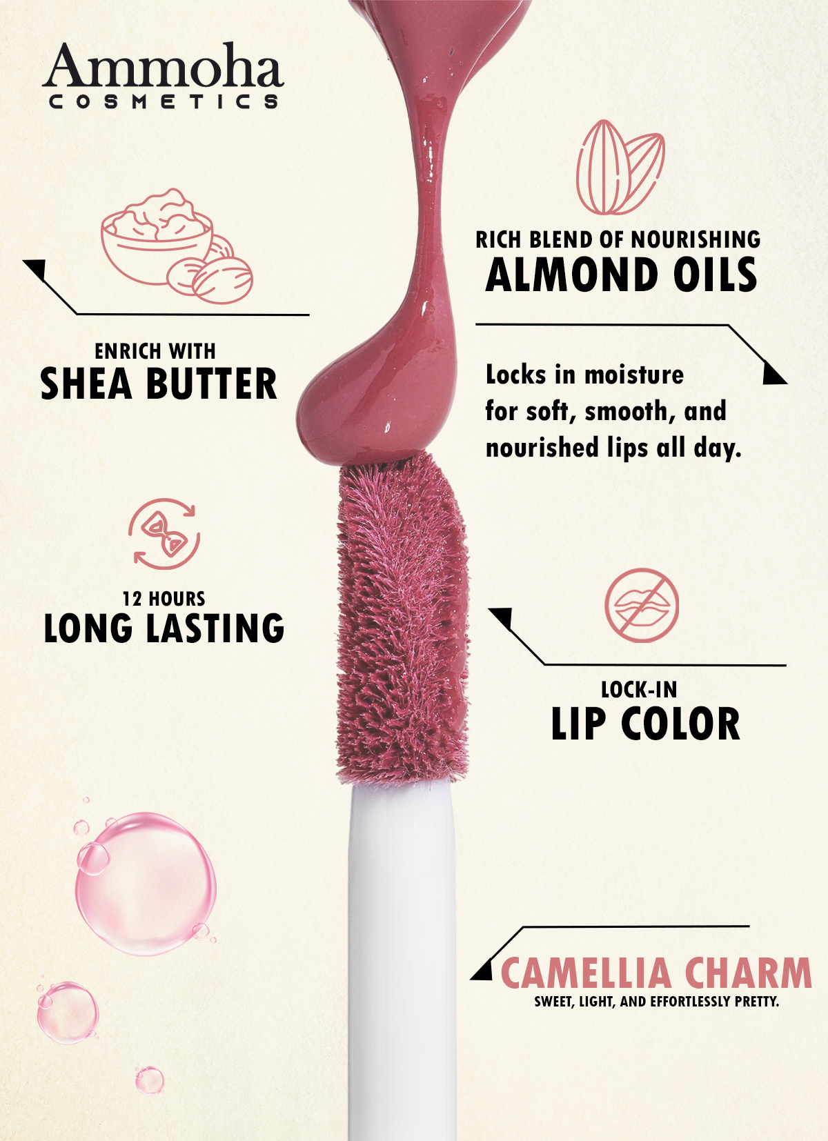 Siren Silk matte liquid lipstick (Camellia Charm)
