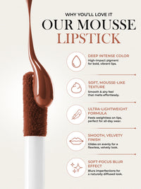 Velvate Mousse Lipstick - Brownie Fudge