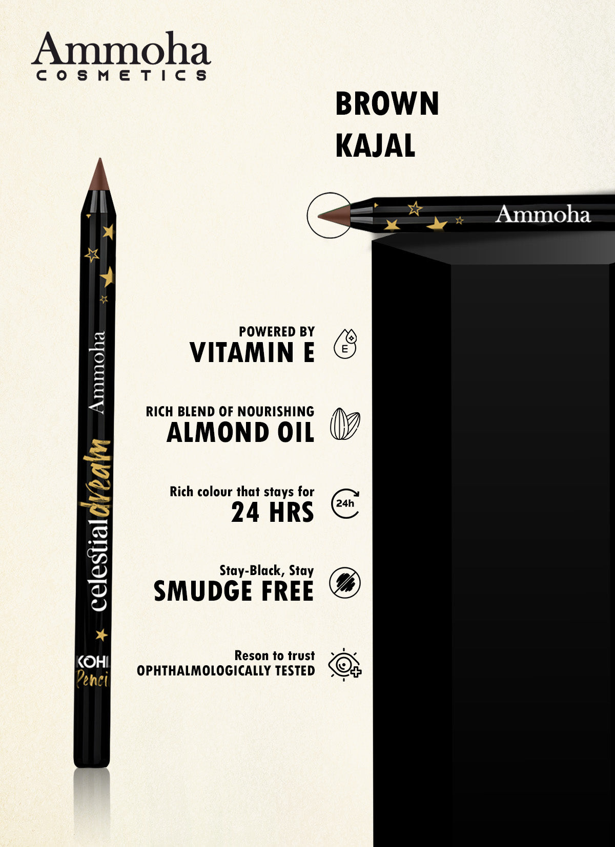 Celestial dream Kohl Kajal , (Brown)