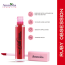 Ammoha Cosmetics Long-Lasting, Matte-Finished Liquid Lipstick (5ml) (Ruby Obsession)