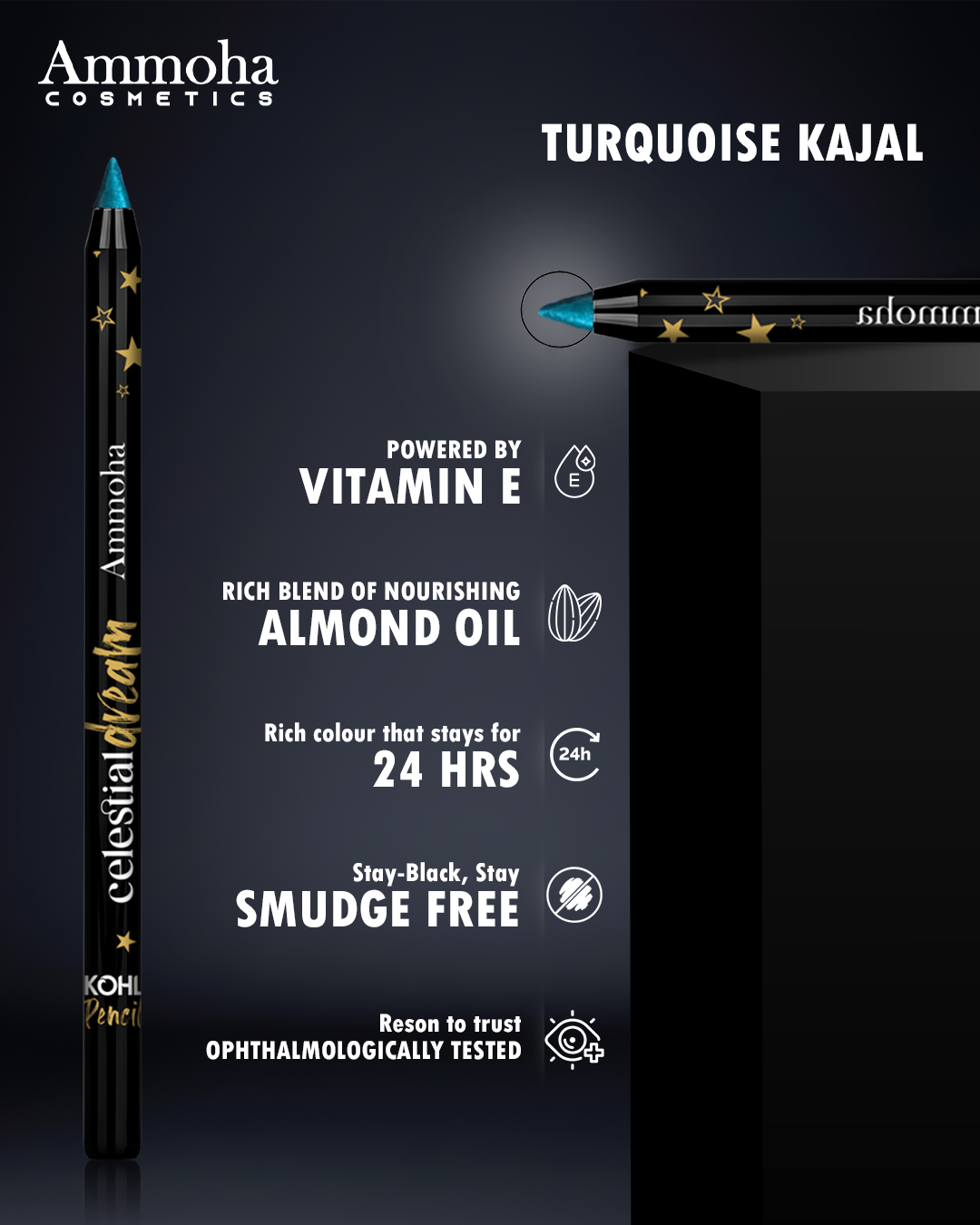 Celestial dream Kohl Kajal , (Turquoise)
